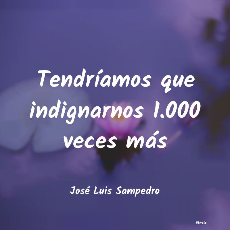frases de José Luis Sampedro