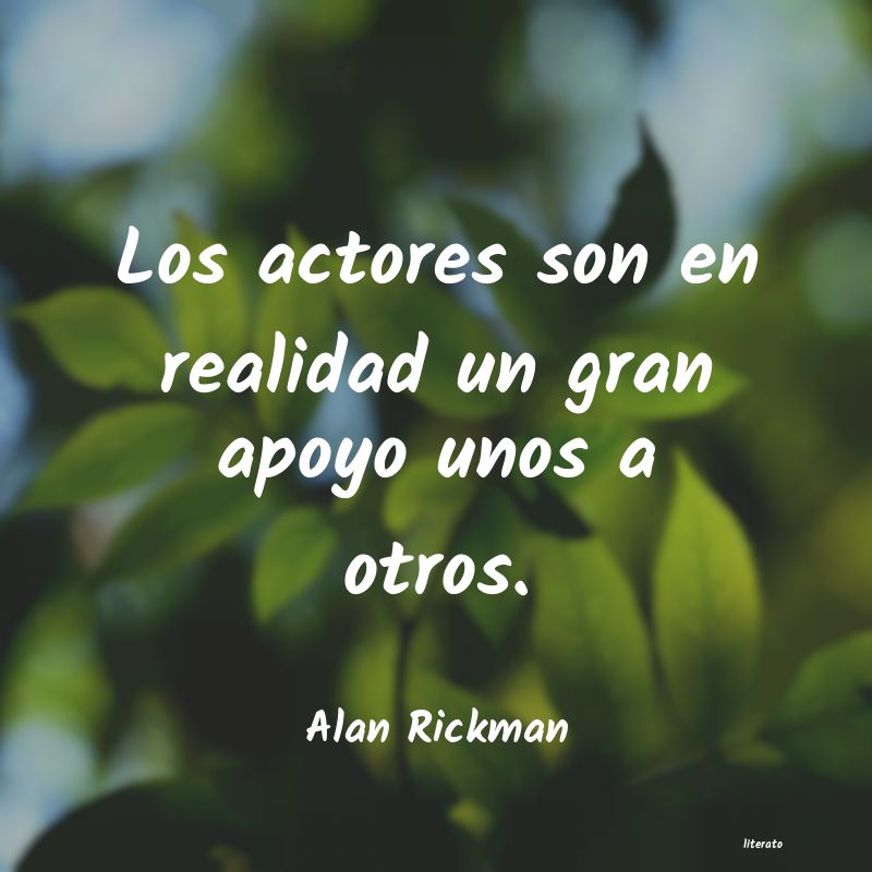 frases de Alan Rickman