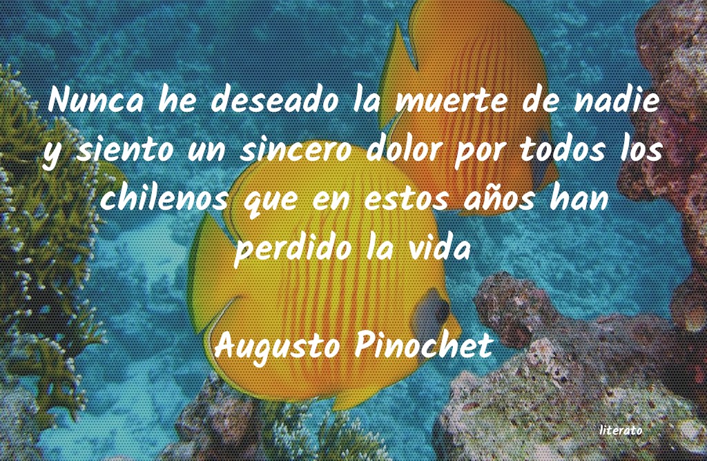 frases de Augusto Pinochet