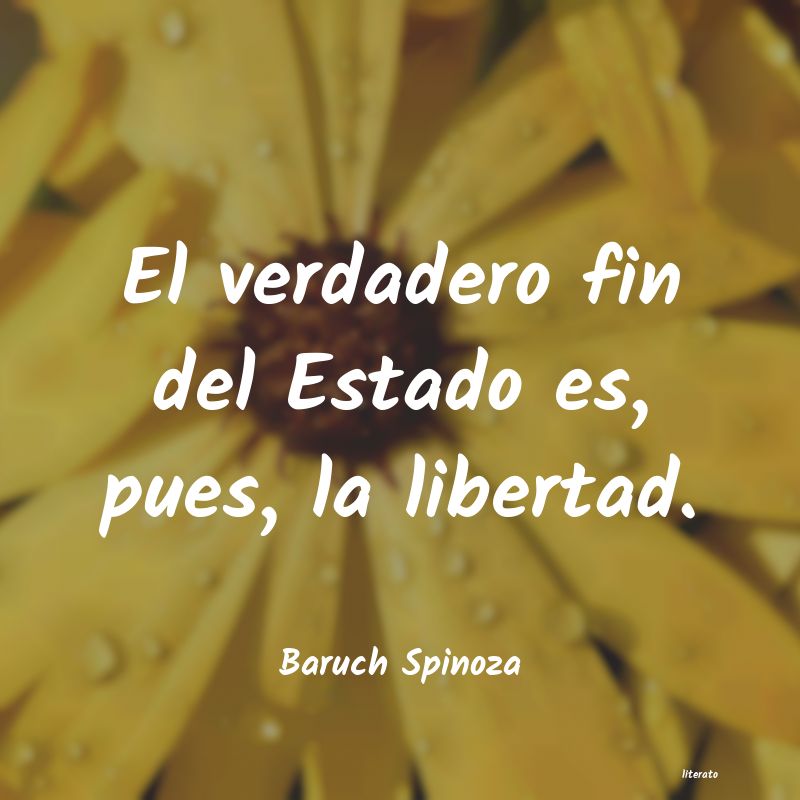 Frases de Baruch Spinoza