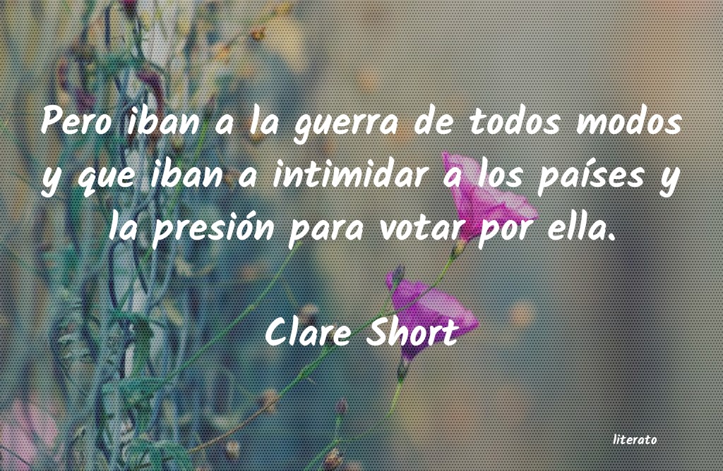 Frases de Clare Short
