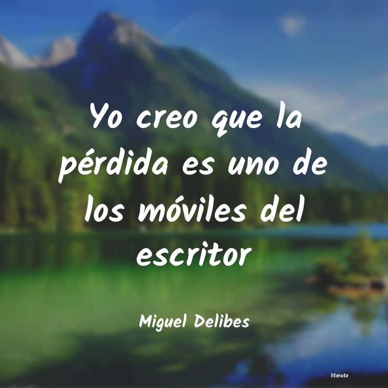 Frases de Miguel Delibes