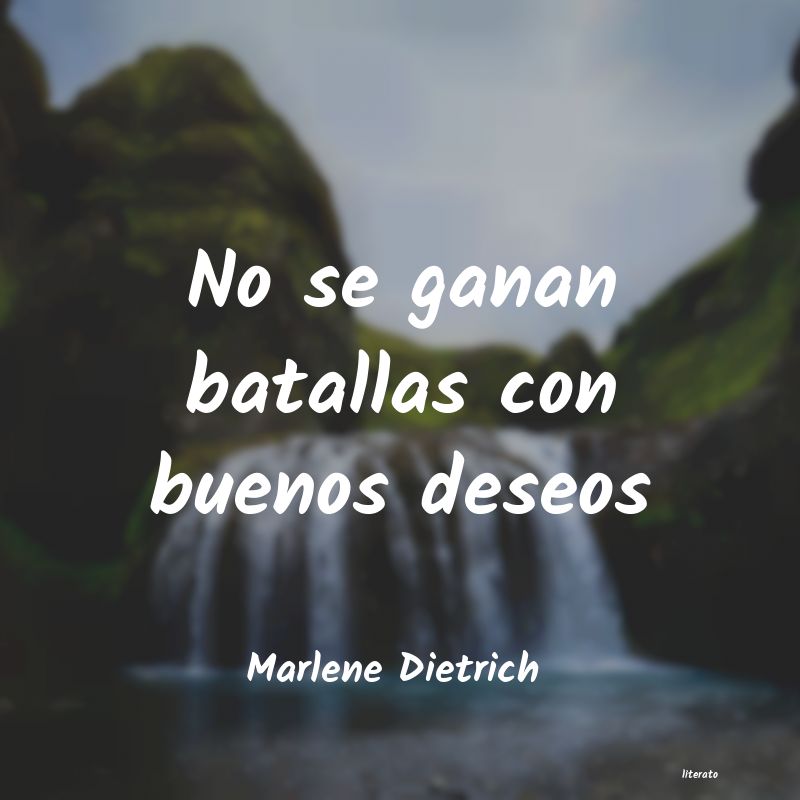 Frases de Marlene Dietrich