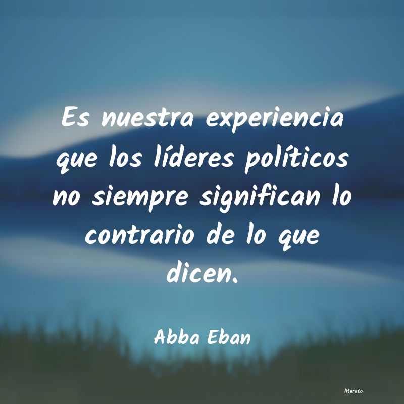 frases de Abba Eban