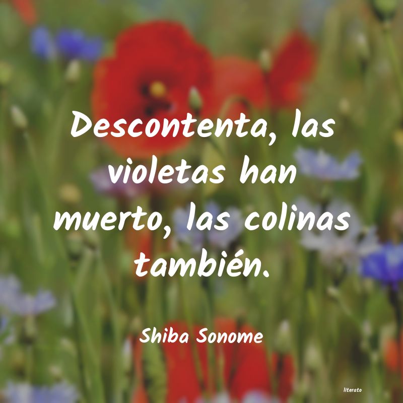 frases de Shiba Sonome