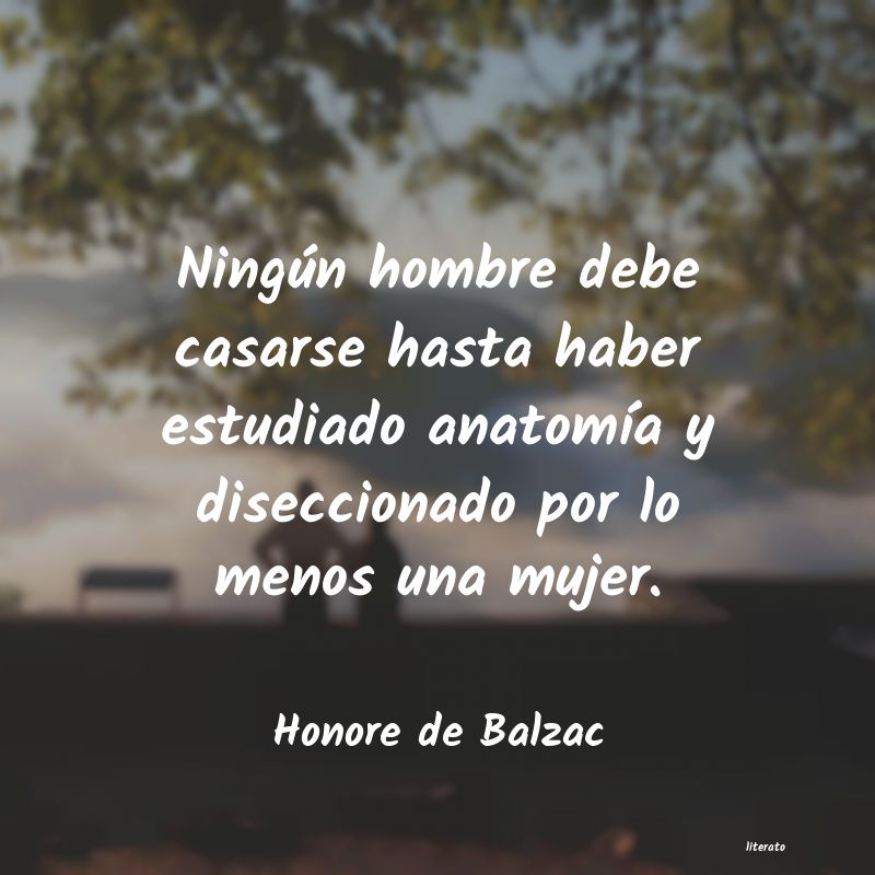frases de Honore de Balzac