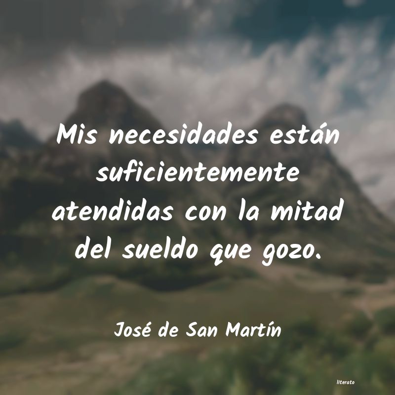 Frases de José de San Martín