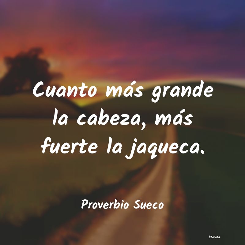 frases de Proverbio Sueco