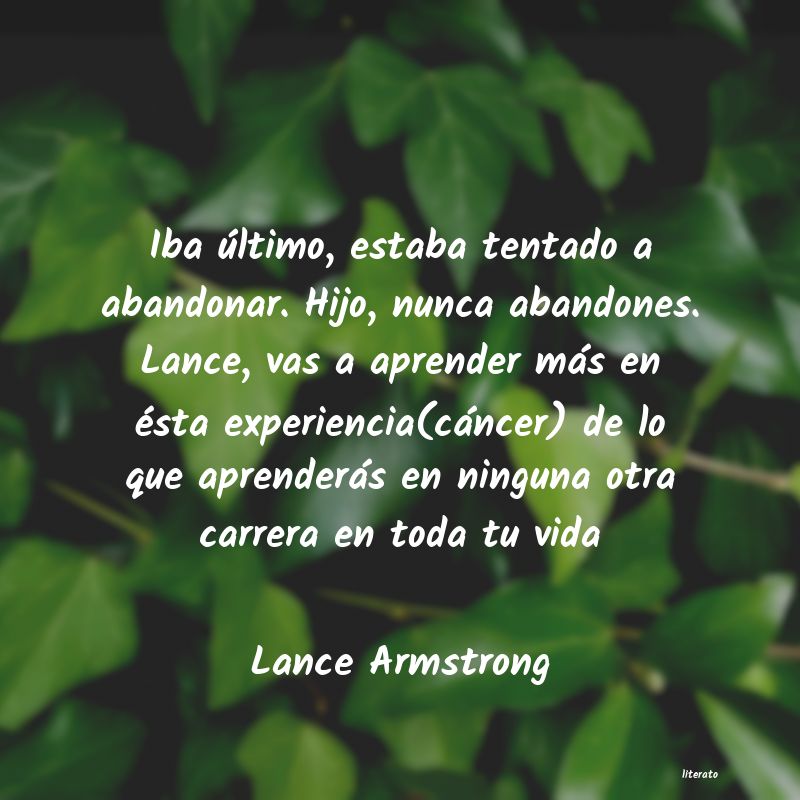 Frases de Lance Armstrong