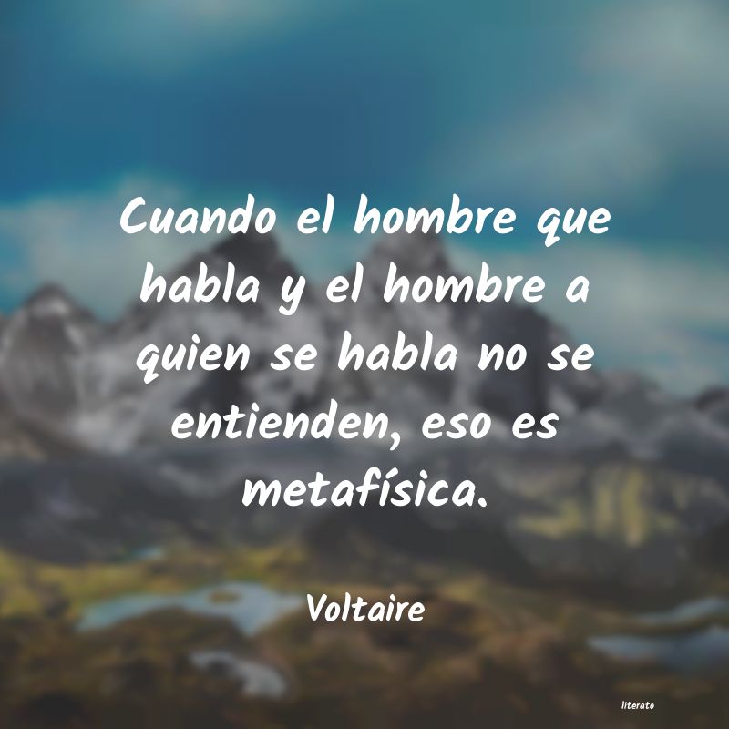 pensamiento del hombre de voltaire