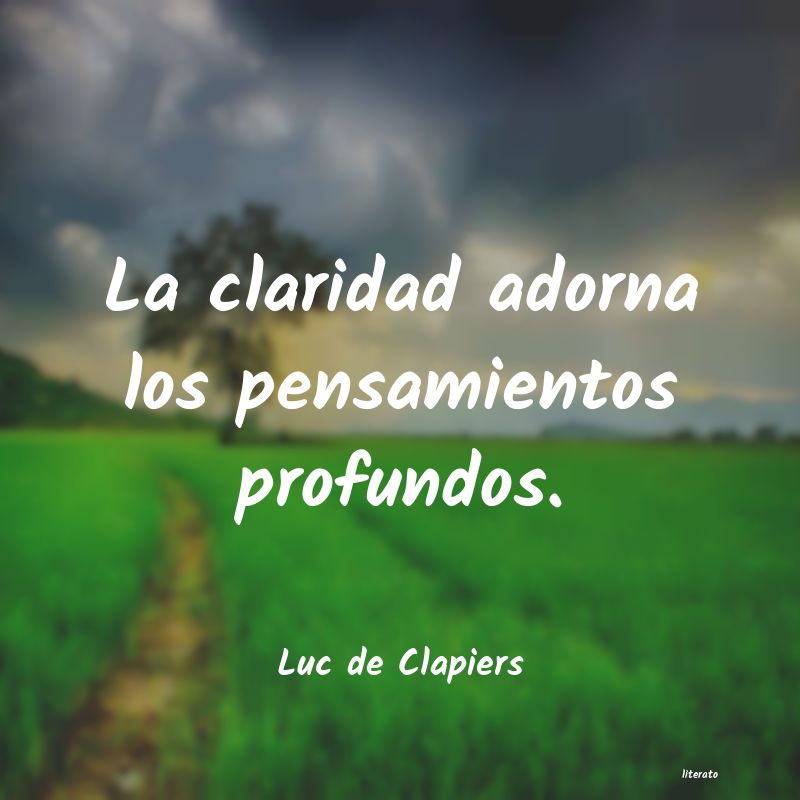 Frases de Luc de Clapiers