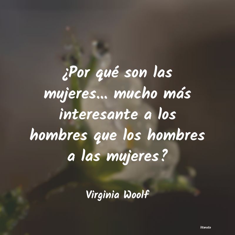 Frases de Virginia Woolf