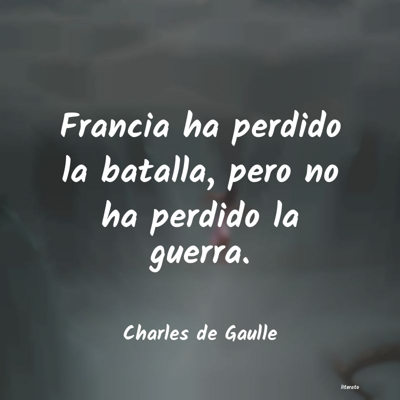 frases de Charles de Gaulle