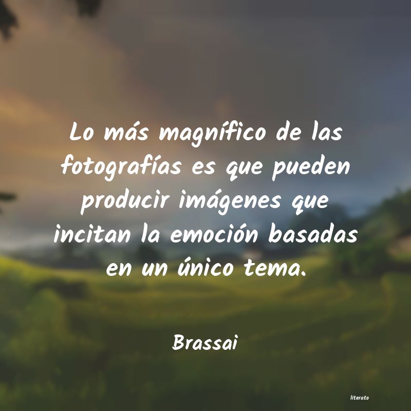 Frases de Brassai