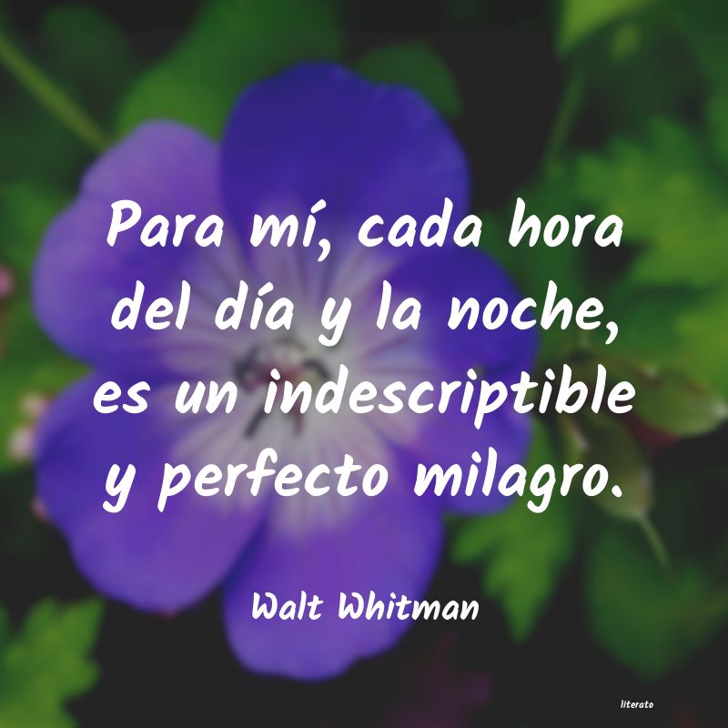frases de Walt Whitman