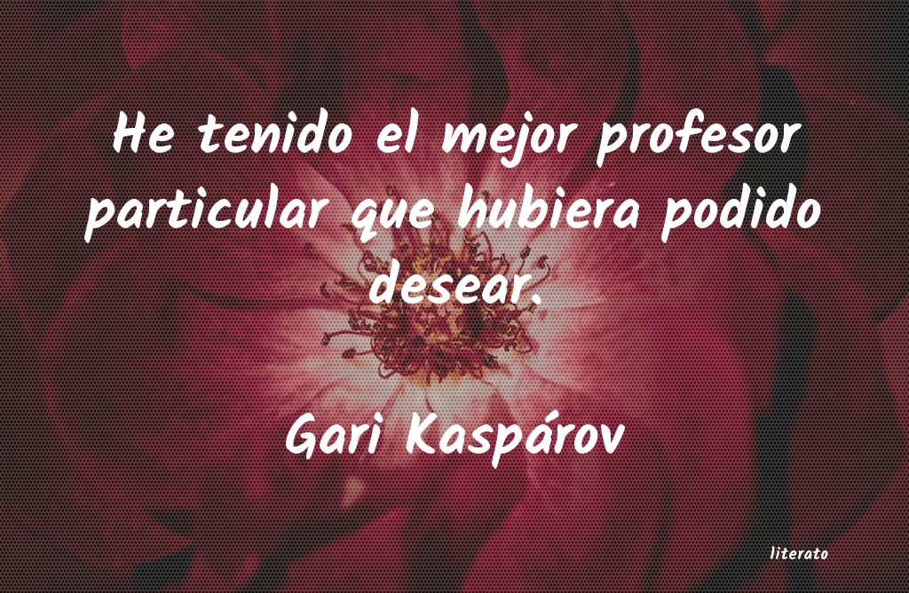 frases de Gari Kaspárov