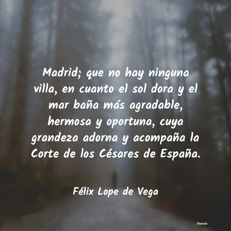 Frases de Félix Lope de Vega