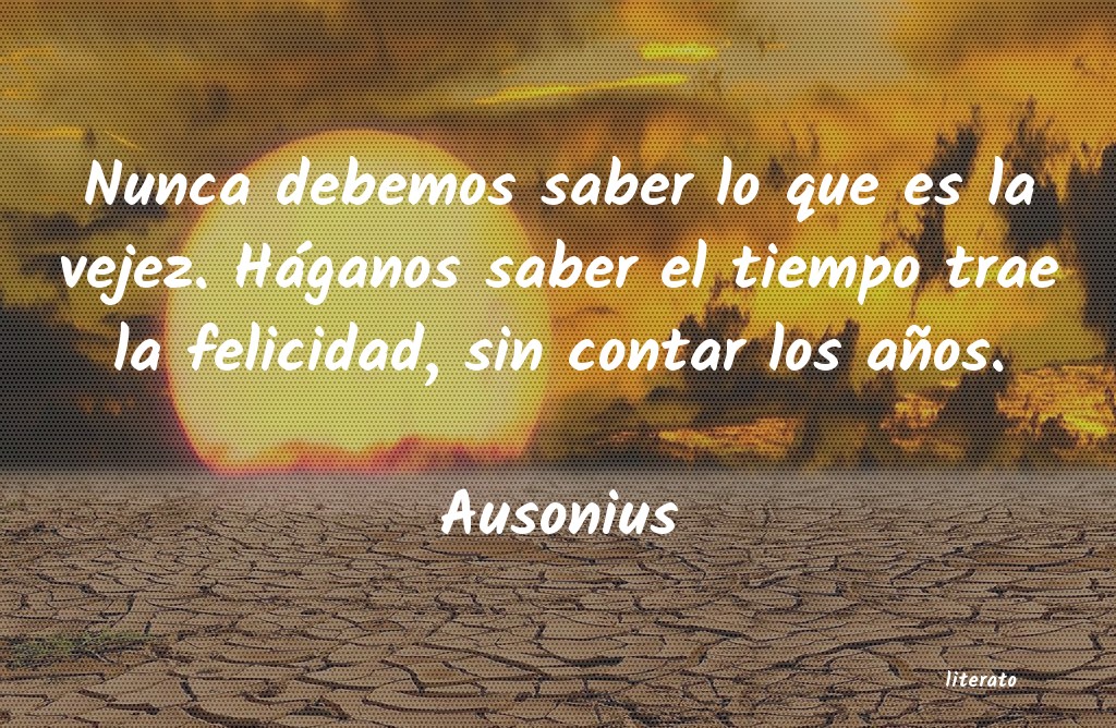 frases de Ausonius