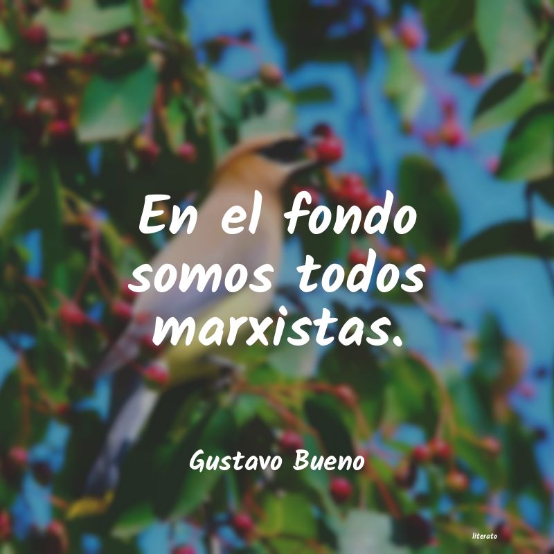 Frases de Gustavo Bueno