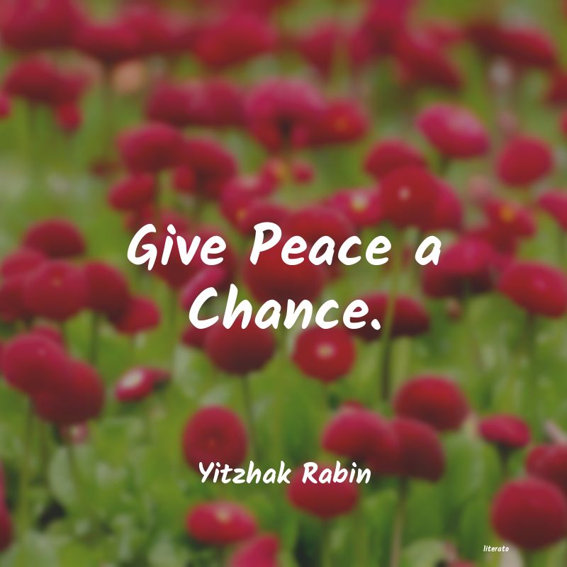 frases de Yitzhak Rabin