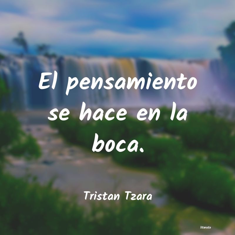 Frases de Tristan Tzara