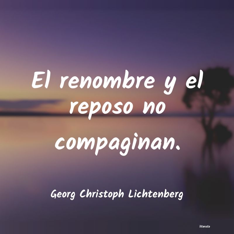 frases de Georg Christoph Lichtenberg