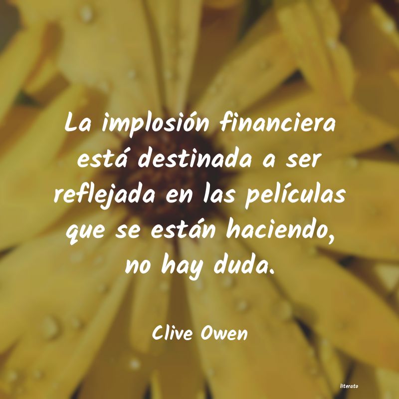 frases de Clive Owen