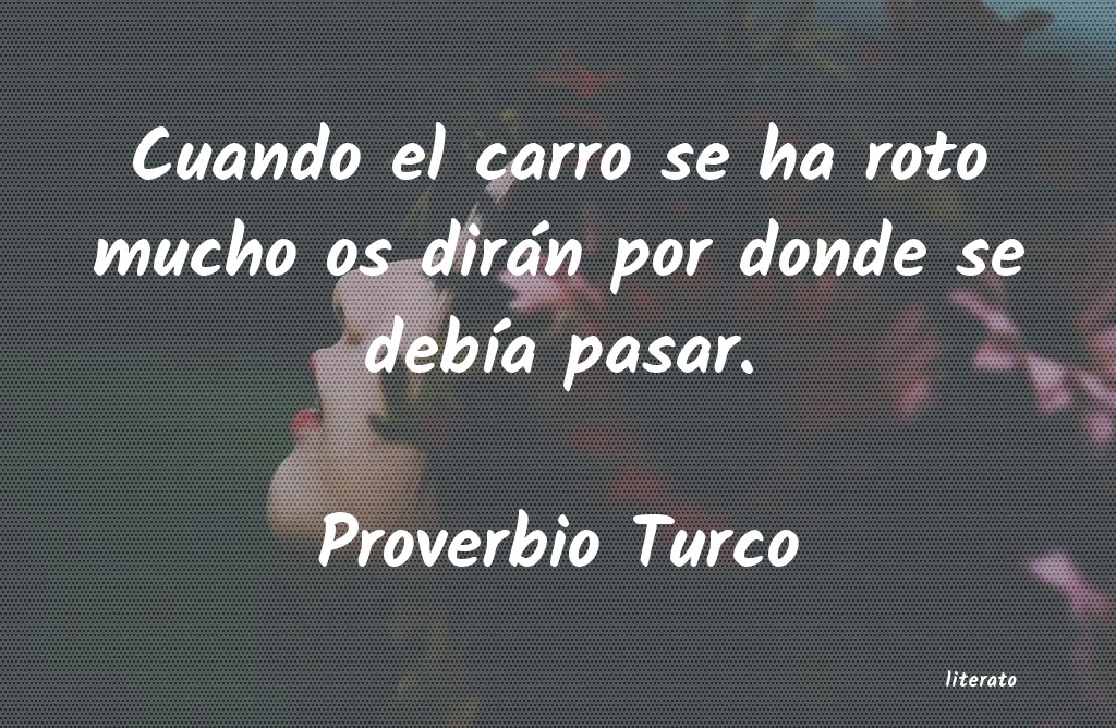 frases de Proverbio Turco