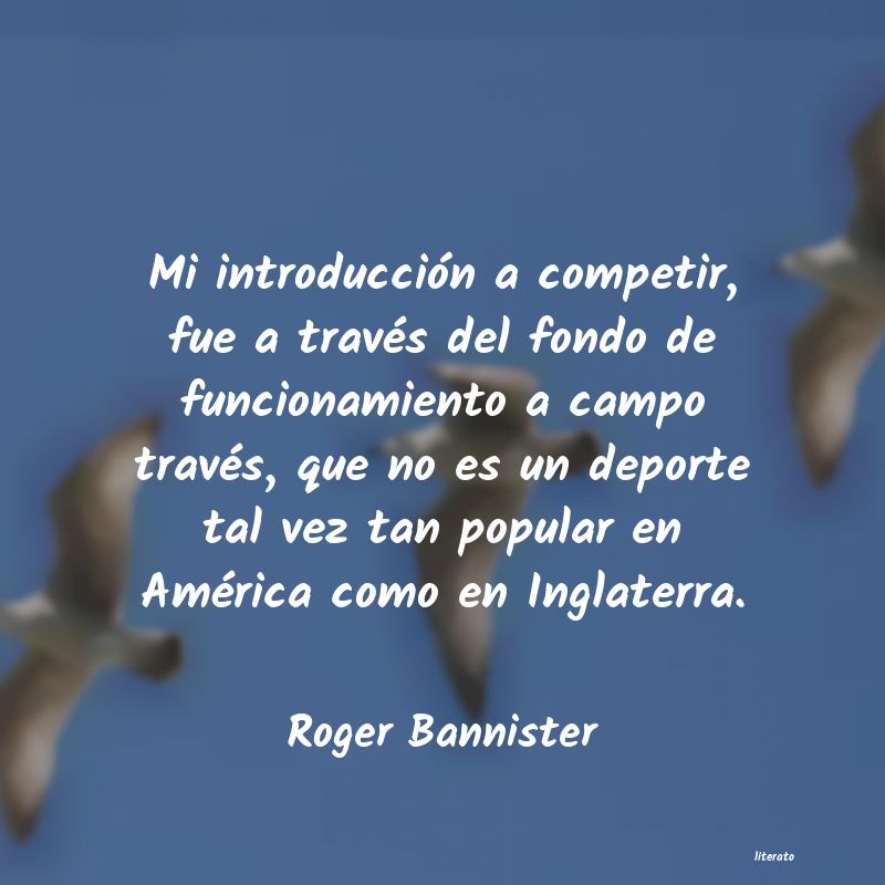 frases de Roger Bannister