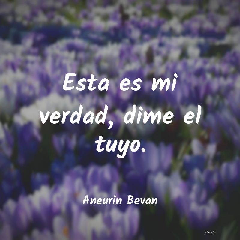 frases de Aneurin Bevan