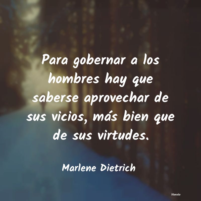 Frases de Marlene Dietrich