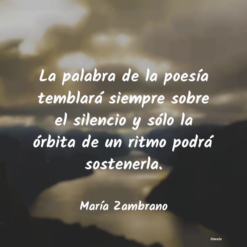 frases de MarÃa Zambrano