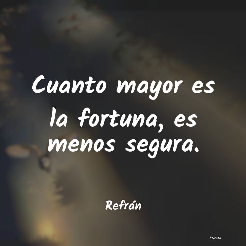 Frases de Refrán