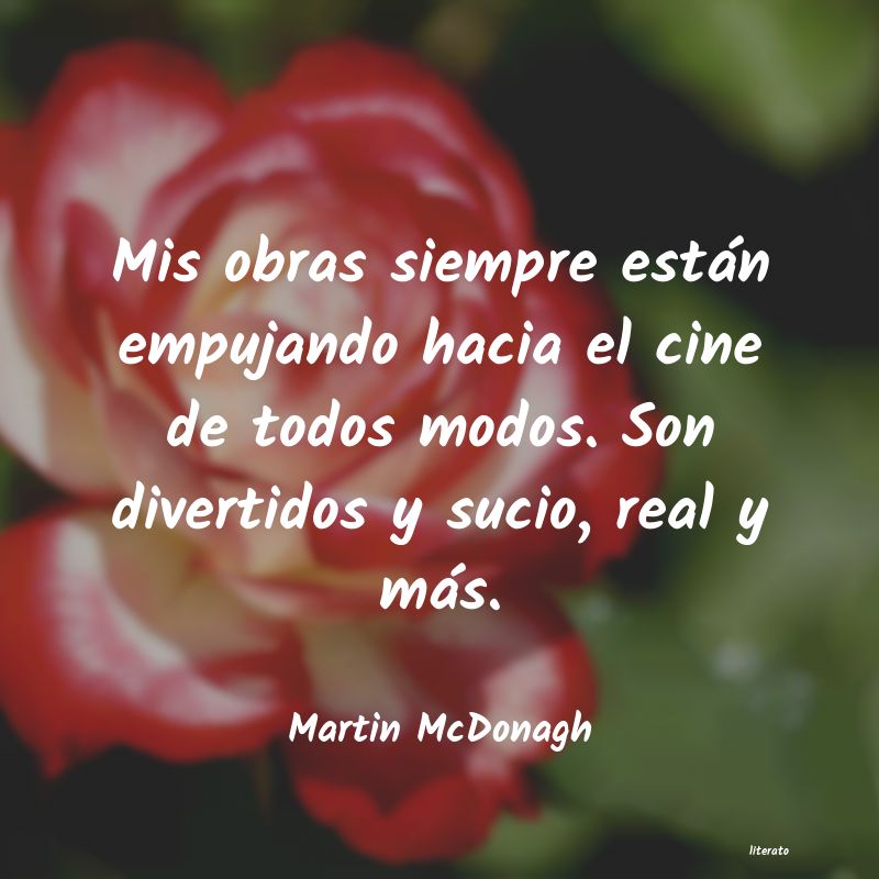 Frases de Martin McDonagh