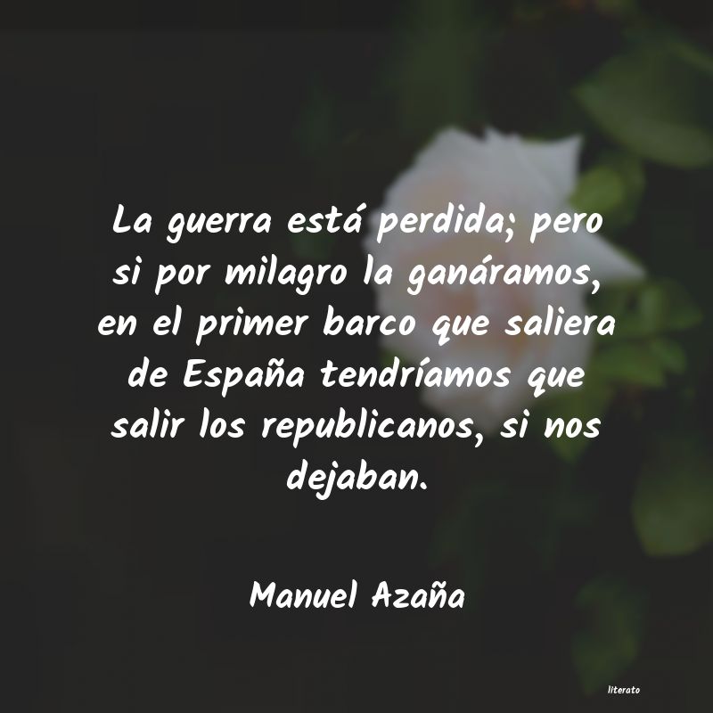 Frases de Manuel Azaña