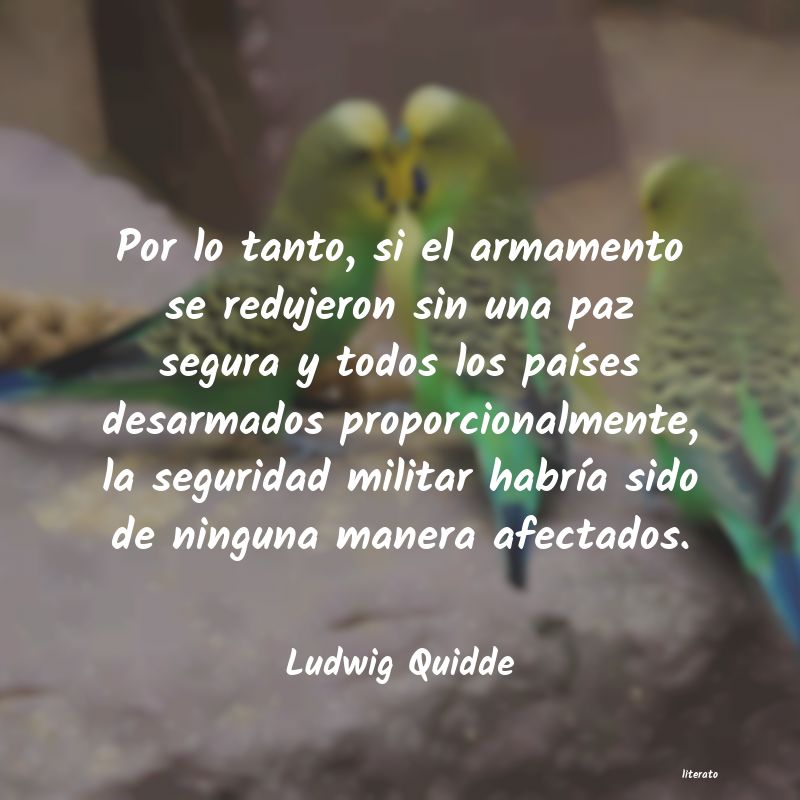 Frases de Ludwig Quidde