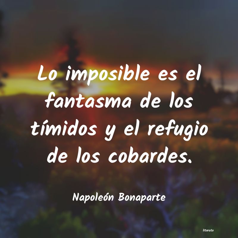 frases de Napoleón Bonaparte