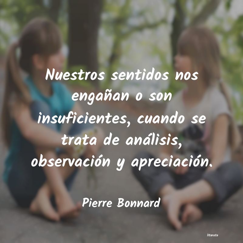 Frases de Pierre Bonnard