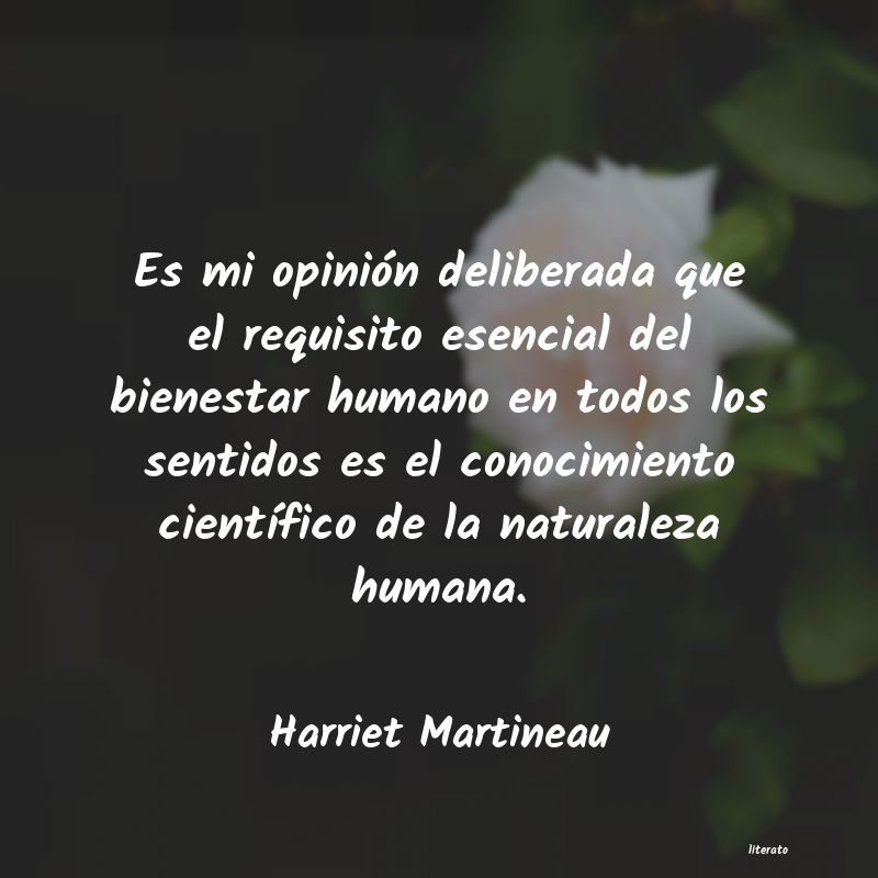 Frases de Harriet Martineau