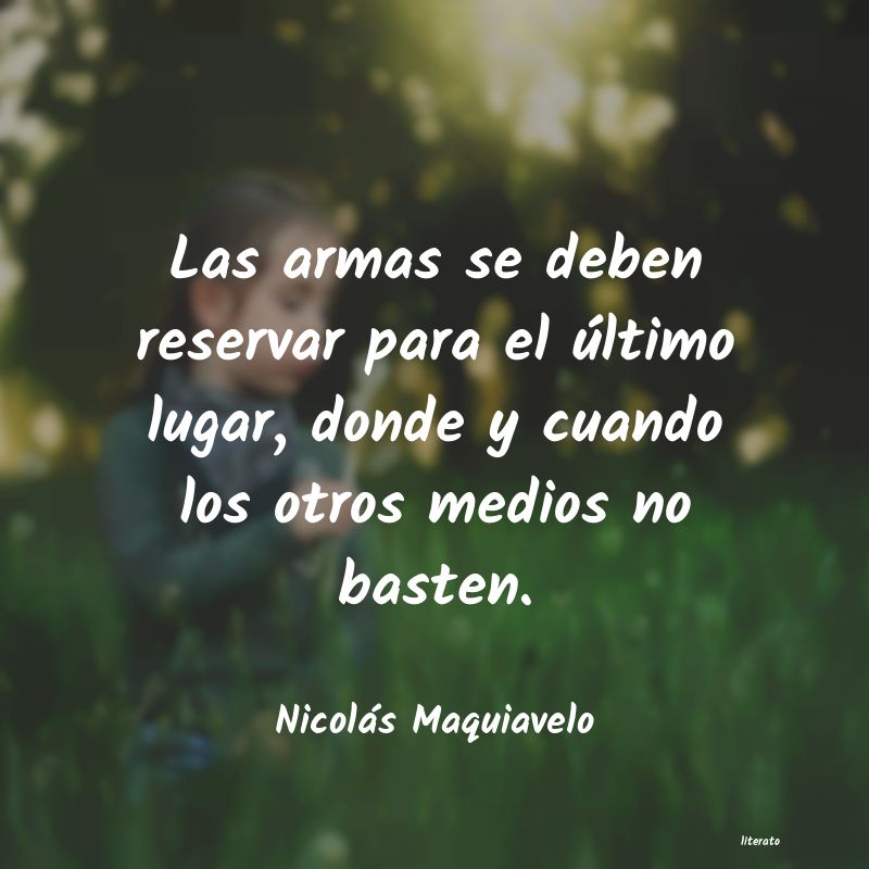 frases de Nicolás Maquiavelo