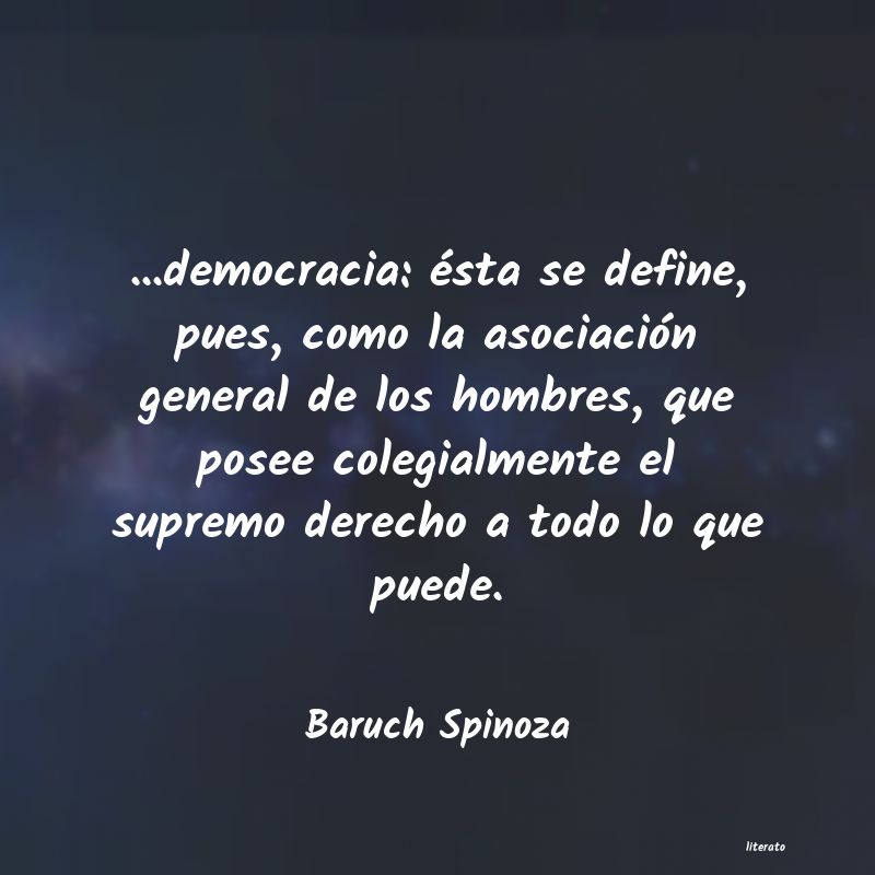 Frases de Baruch Spinoza