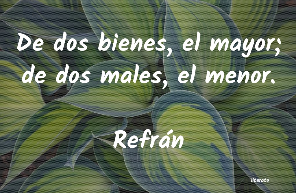 Frases de Refrán