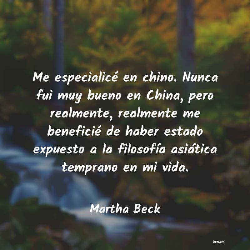 frases de Martha Beck