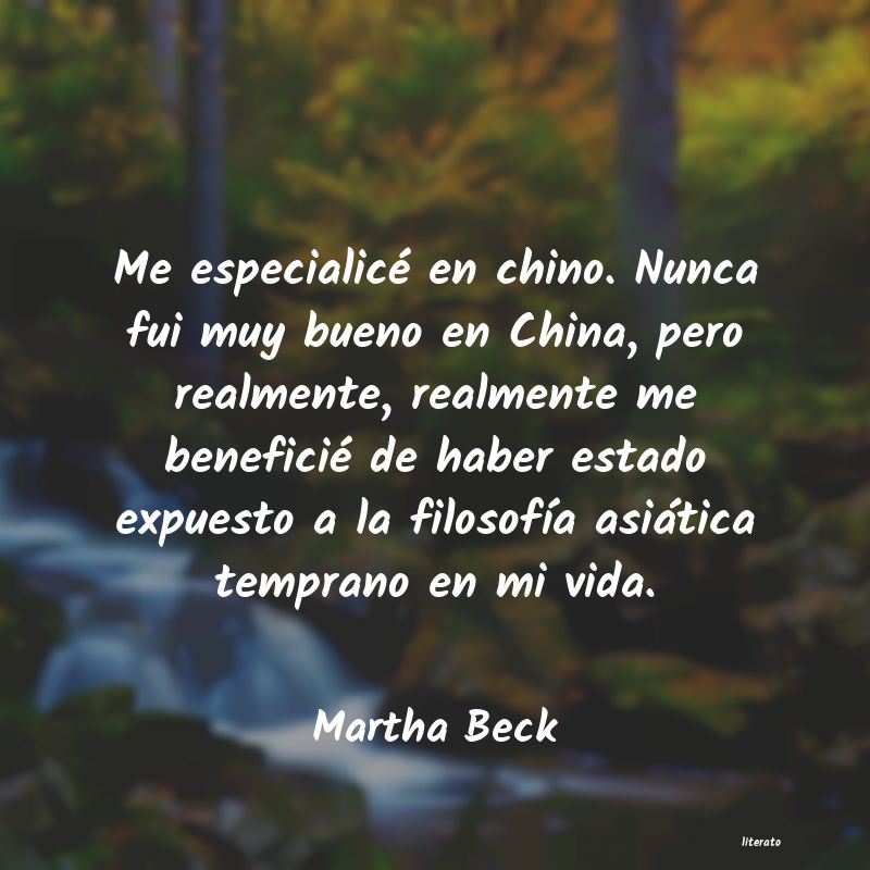 Frases de Martha Beck