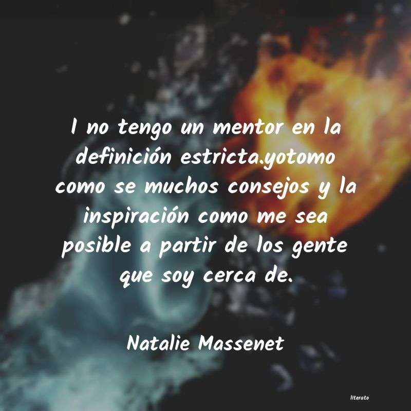 frases de Natalie Massenet