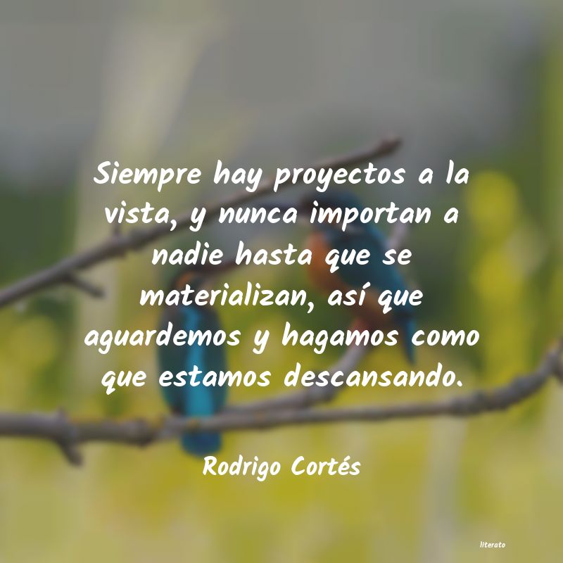 Frases de Rodrigo Cortés