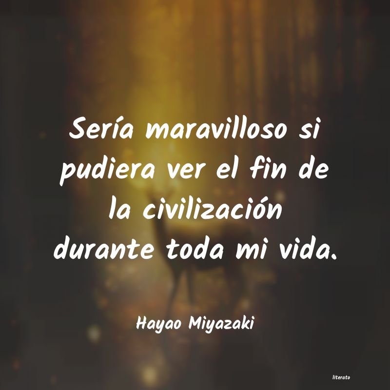 Frases de Hayao Miyazaki