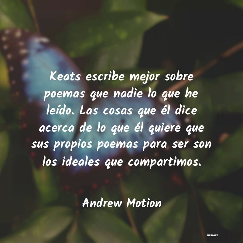 Frases de Andrew Motion