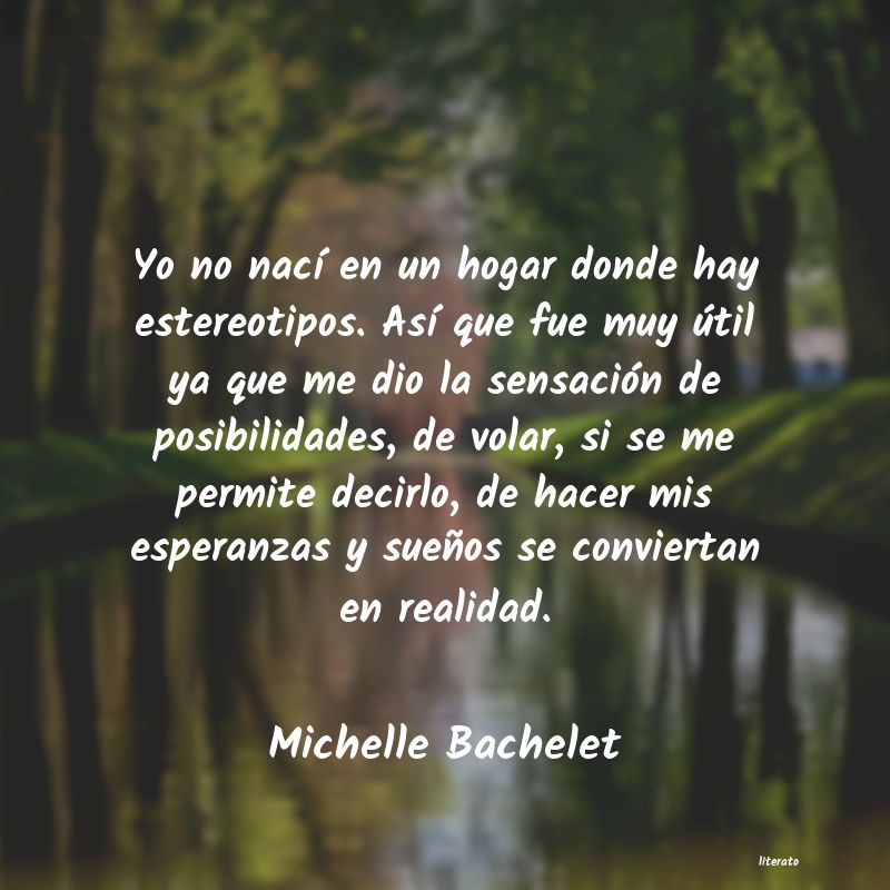 frases de Michelle Bachelet
