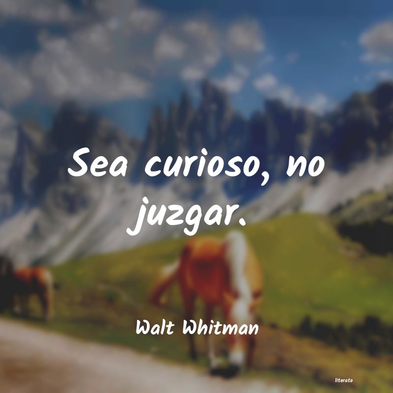 frases de Walt Whitman